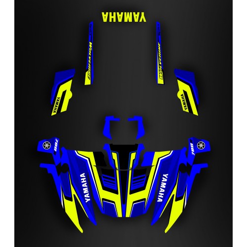 Kit déco Blue custom - Yamaha Wolverine 708R -idgrafix