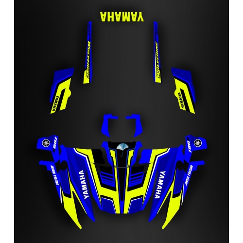 Kit-deco-Blue custom - Yamaha Wolverine 708R - Garten-Leidenschaft -idgrafix