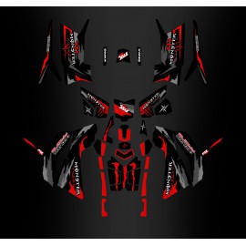 Kit décoration Monster Red Edition (Full) - IDgrafix - Polaris 850/1000 Scrambler