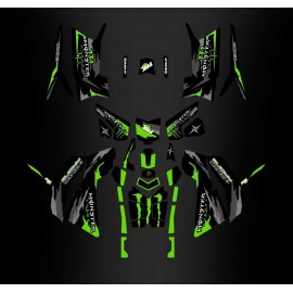 Kit décoration Monster Green Edition (Full) - IDgrafix - Polaris 850/1000 Scrambler