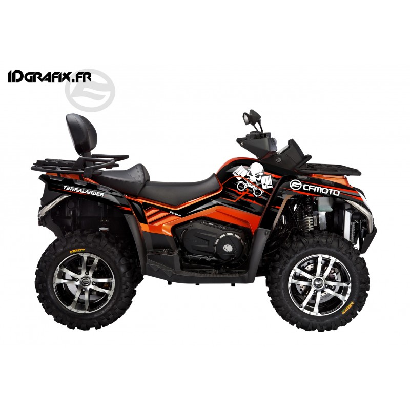 Kit déco Dead Orange Full CF MOTO CForce 800 kit deco quad Cf