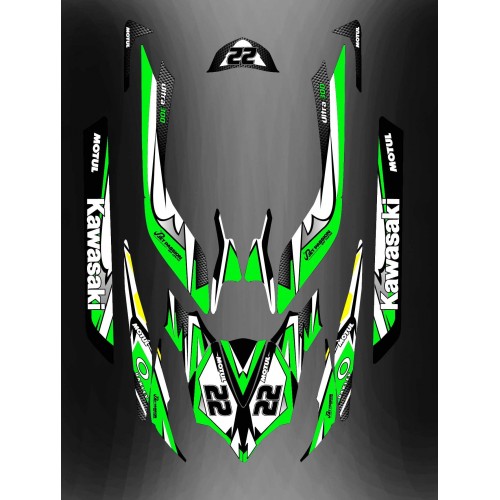 Kit decoration Green LTD Full for Kawasaki Ultra 250/260/300/310R - IDgrafix