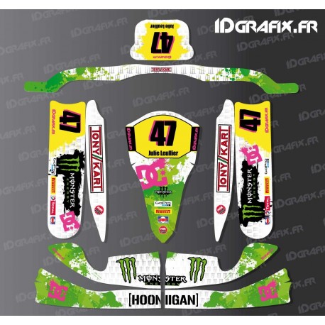 Kit déco 100 % Personnalisé Monster pour Karting TonyKart M4