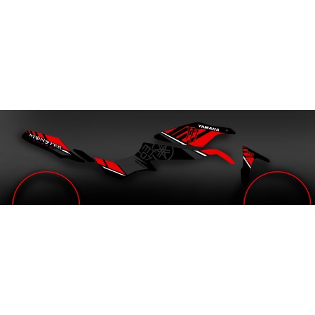 Kit décoration 100% Perso Monster rouge - IDgrafix - Yamaha MT-07