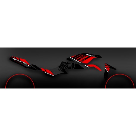Kit decoración 100% Custom Monster rojo - IDgrafix - Yamaha MT-07