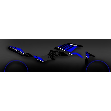 Kit dekor 100% Custom Monster Blue - IDgrafix - Yamaha MT-07