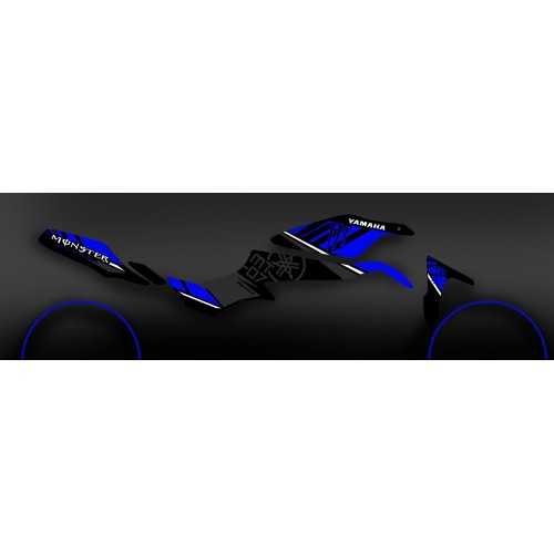 Kit dekor 100% Custom Monster Blue - IDgrafix - Yamaha MT-07-idgrafix