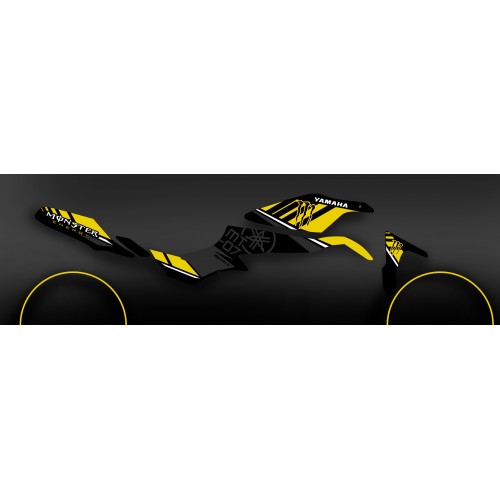 Kit dekor 100% Custom Monster Yellow - IDgrafix - Yamaha MT-07-idgrafix
