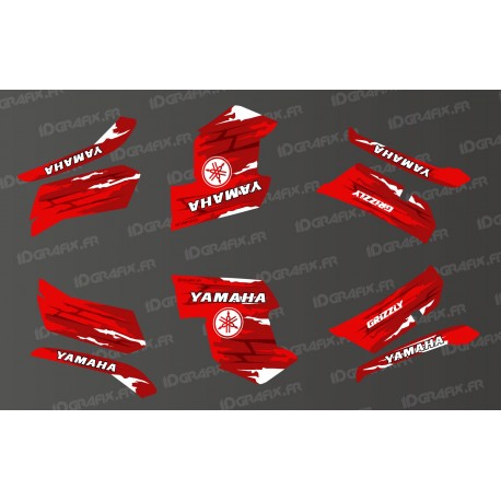 Kit décoration LTD Rouge - IDgrafix - Yamaha Grizzly 550-700