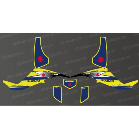 Kit décoration Racing Team Jaune - IDgrafix - Suzuki LTZ 400