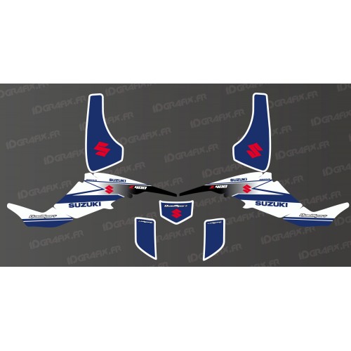 Kit décoration Racing Team Blanc - IDgrafix - Suzuki  LTZ 400