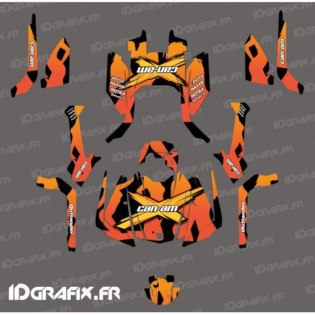 Kit décoration Babe series (orange) - IDgrafix - Can Am Outlander G2