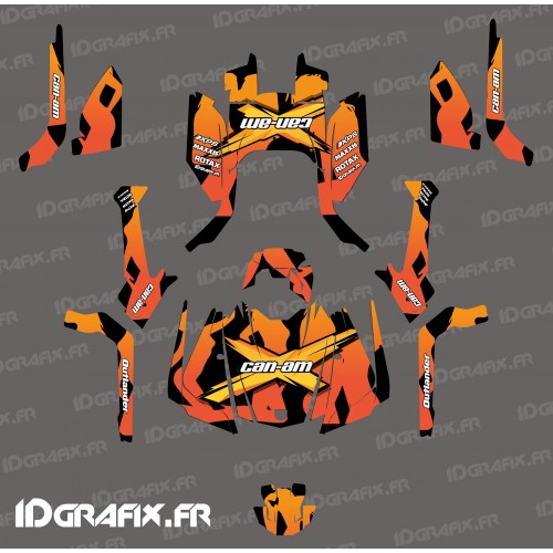 Kit décoration Babe series (orange) - IDgrafix - Can Am Outlander G2