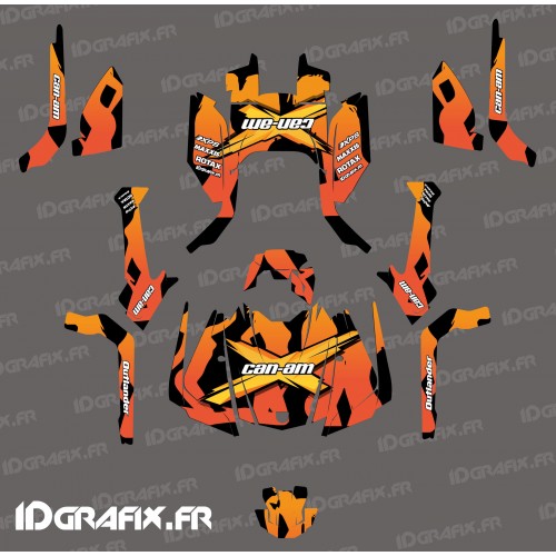 Kit de decoración de Babe serie (naranja) - IDgrafix - Can Am Outlander G2 -idgrafix