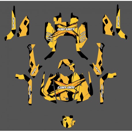 Kit decoration Babe series (Yellow) - IDgrafix - Can Am Outlander G2