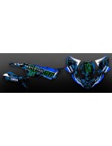 Kit déco 100% Perso Monster Bleu - Yamaha YXZ 1000