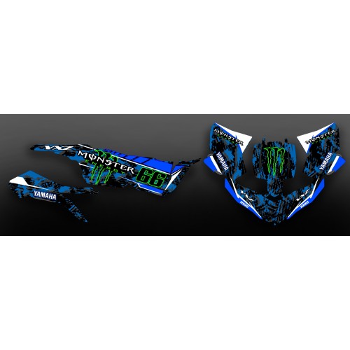Kit déco 100% Perso Monster Bleu - Yamaha YXZ 1000 -idgrafix