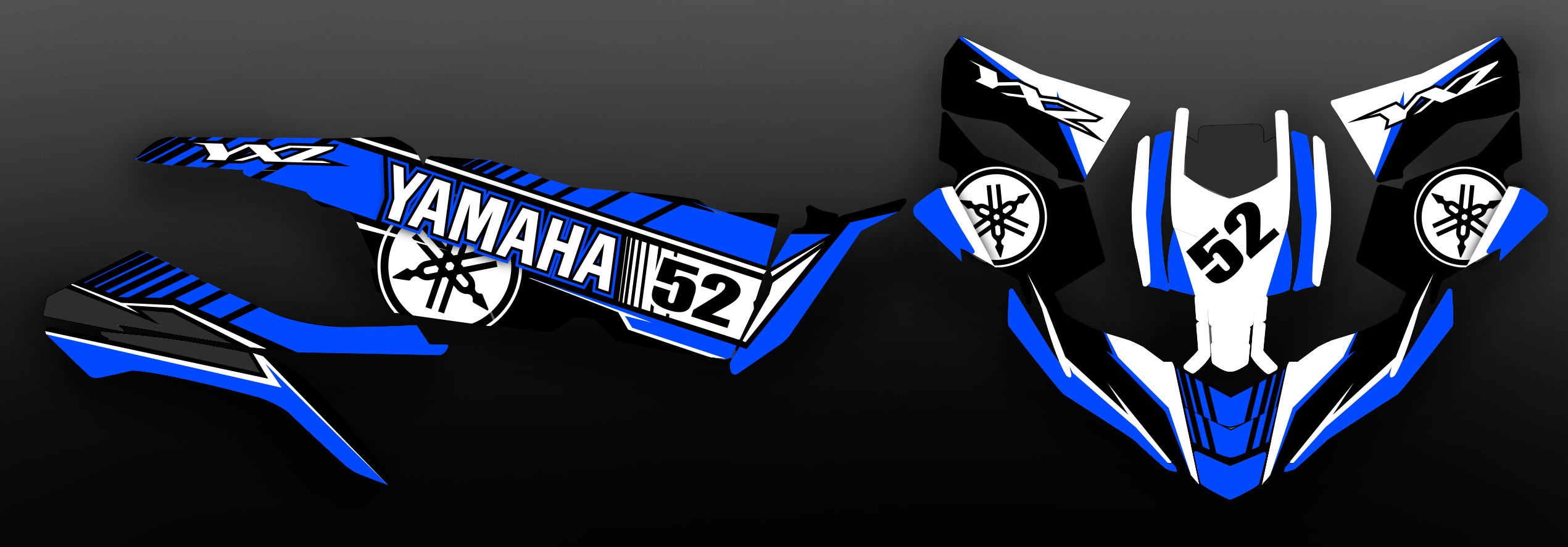 Kit déco Race seriesBlue Yamaha YXZ 1000