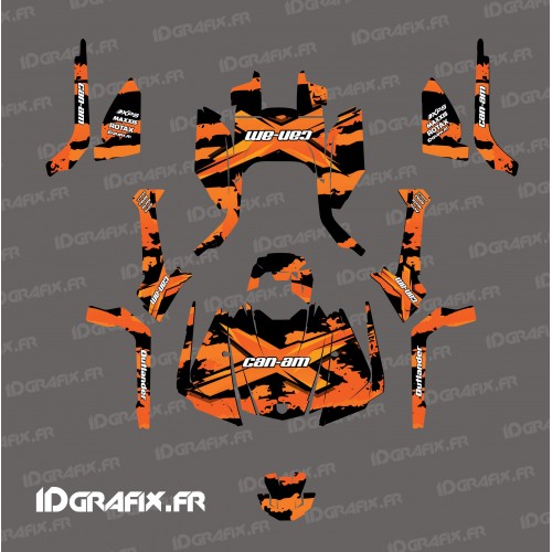 Kit de decoración de Arrebatar de la serie (naranja) - IDgrafix - Can Am Outlander G2 -idgrafix