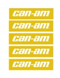 Lot 5 Stickers Can Am (long 20 x  5cm)  