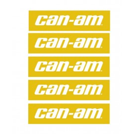 Lot 5 Stickers Can Am (long 20 x 5cm)