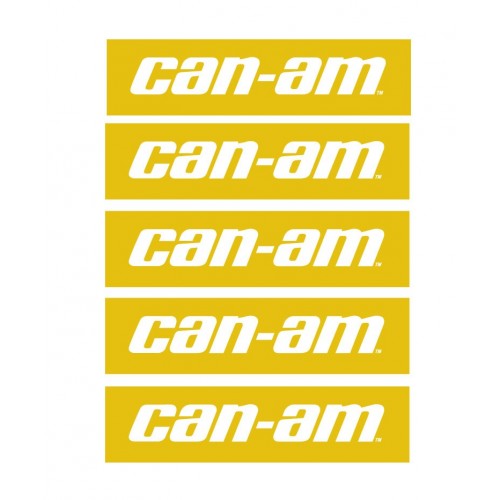 Lot 5 Stickers Can Am (long 20 x  5cm)  