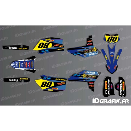 Kit décoration Factory series Bleu - IDgrafix - Yamaha WR 250-450 -idgrafix