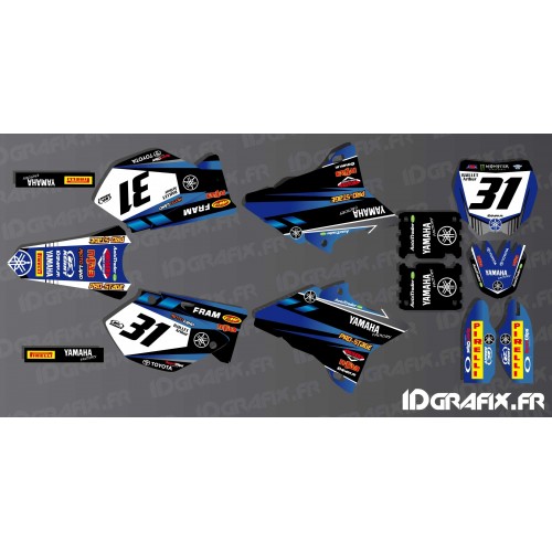 Kit dekor Custom - Yamaha YZ -- M. BAILLET -idgrafix