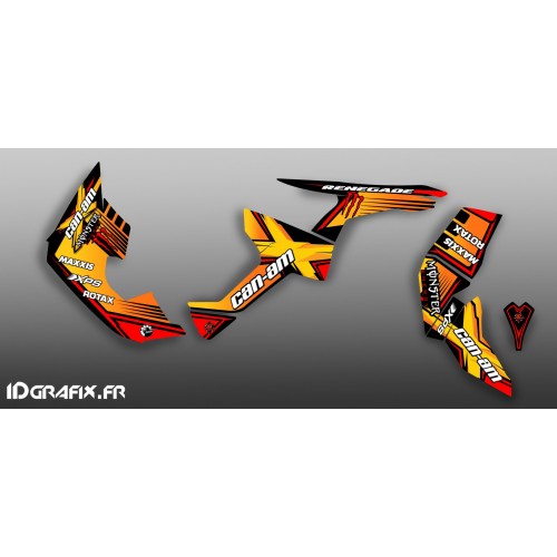 Kit décoration 100% Perso Monster Full (Jaune)- IDgrafix - Can Am Renegade