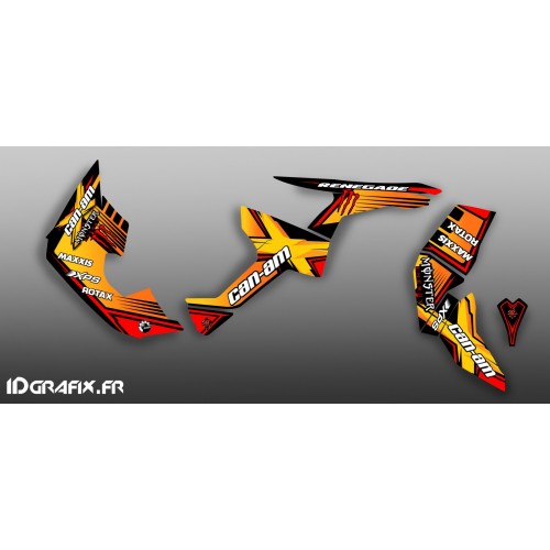Kit decoration 100% Custom Monster Full (Yellow)- IDgrafix - Can Am Renegade - IDgrafix