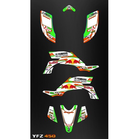 2 Kits déco 100 % Perso pour YAMAHA 450 YFZ -- M. GNAN -idgrafix