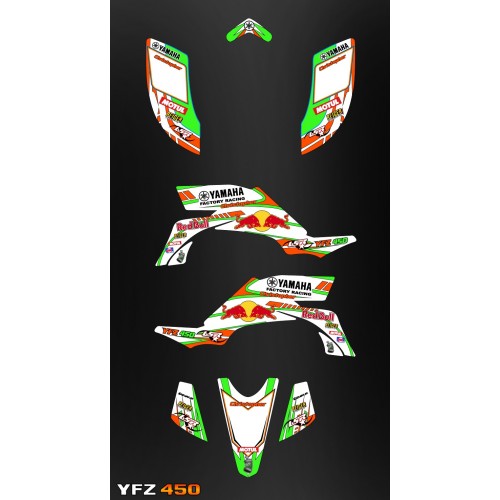 2 kit-deco-100 % Persönlich für YAMAHA YFZ 450 -- Herr GNAN