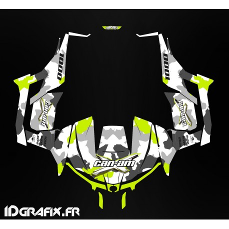 Kit de decoración de Ejército de la serie (Amarillo Turbo) - Idgrafix - Can Am 1000 Maverick