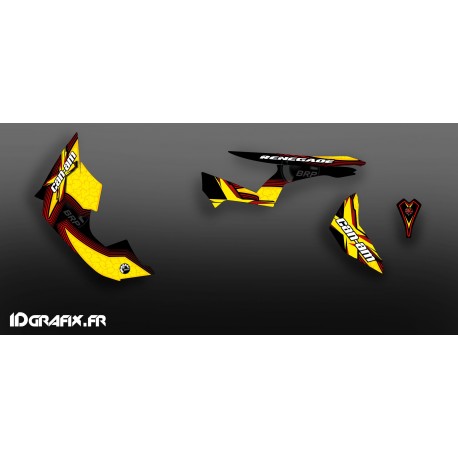 Kit décoration Desert Séries Medium (Jaune/Rouge)- IDgrafix - Can Am Renegade