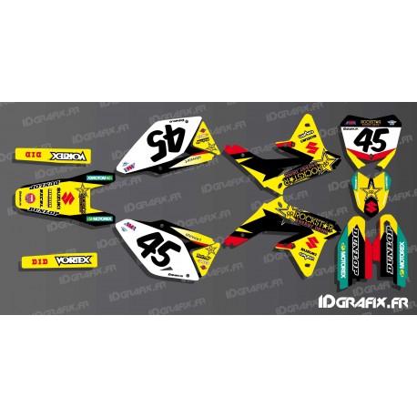 Kit deco NOS AMA de la serie de Rockstar para Suzuki RM/RMZ