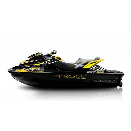 Kit décoration Monster Yellow for Seadoo RXT 260 / 300 (S3 hull)