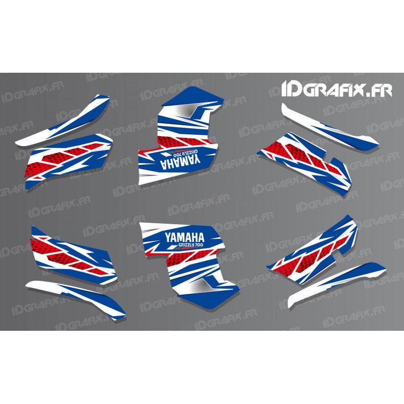 Kit decoration Race Yamaha (blue)- IDgrafix - Yamaha Grizzly 550-700 - IDgrafix