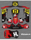 Kit deco 100% Custom Monster Red for Kart KG EVO