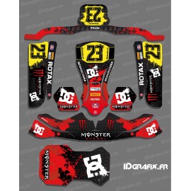 Kit deco 100% Personalitzat Monstre Vermell per a Kart KG EVO -idgrafix