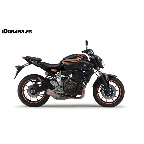 Kit dekor Racing Orange - IDgrafix - Yamaha MT-07