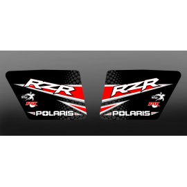 Kit dekor Race Schwarz/Rot Tür XRW Normal - IDgrafix - Polaris RZR 800