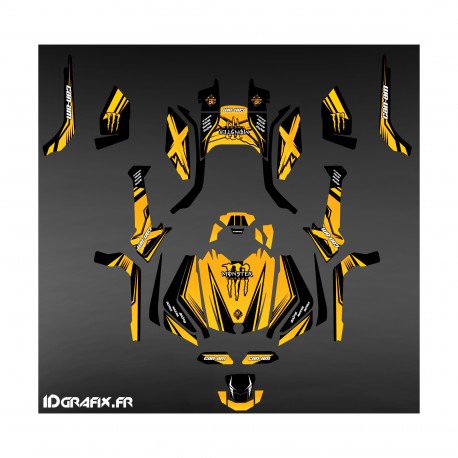 Kit décoration Monster Edition (Jaune) - IDgrafix - Can Am Outlander G2