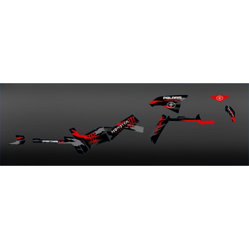 Kit decoration 100% my Own Monster (Red) Light - IDgrafix - Polaris 570 Sportsman - IDgrafix