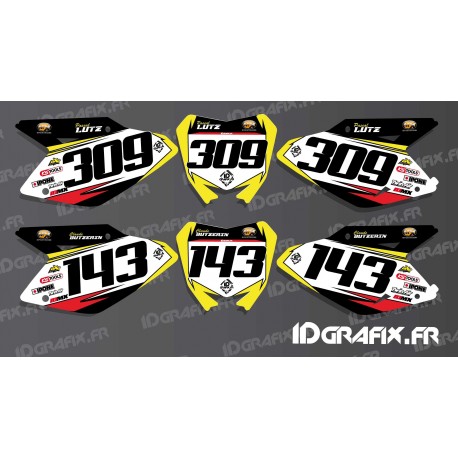 Kit deco number Plate for Suzuki RM/RMZ