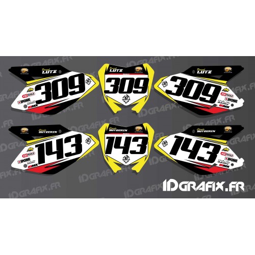 Kit deco number Plate for Suzuki RM/RMZ - IDgrafix