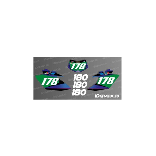 Kit deco 100 % Custom Number Plate WRF + game number - IDgrafix
