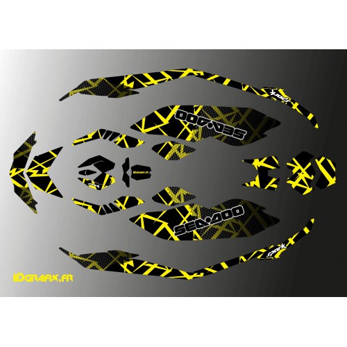 Kit dekor Full Feature Spark Gelb für Seadoo Spark -idgrafix