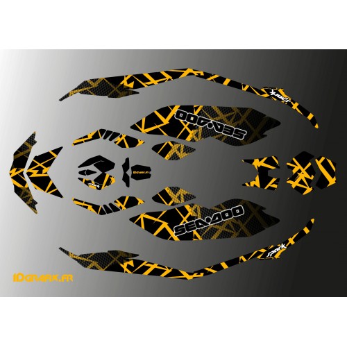 Kit dekor Full Feature Spark Orange für Seadoo Spark -idgrafix