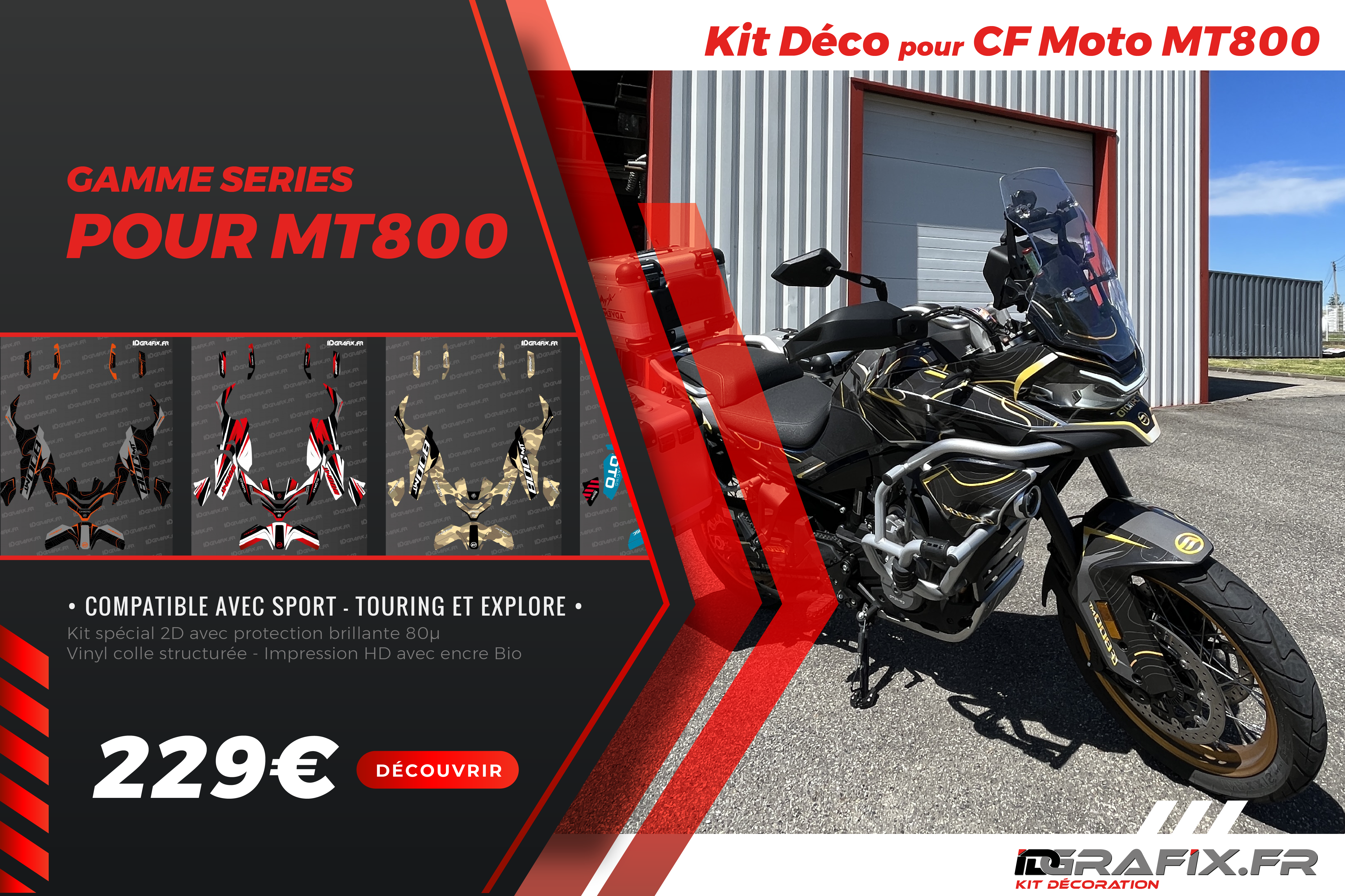 Kit déco CAMO Yamaha MT07 - Race Design