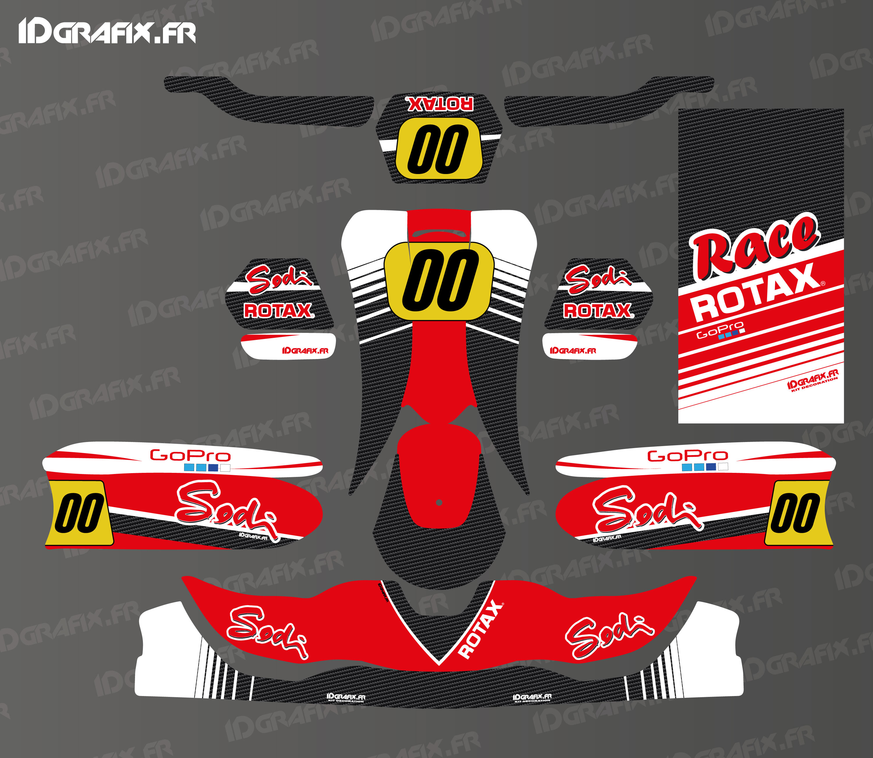Nouveaux kits déco pour kart KG 508 – Sodi, CRG, TonyKart